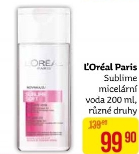 Micelární voda čistící Sublime L'Oréal