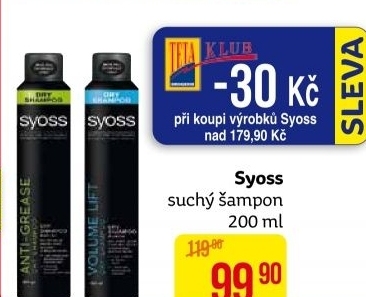 Šampon suchý Syoss
