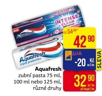 Pasta na zuby Aquafresh