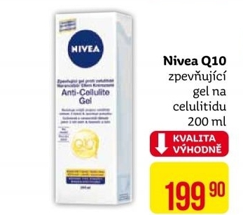 Gel zpevňující proti celulitidě Nivea Q10 Plus