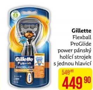 Holicí strojek pánský Power Flexball Gillette Fusion Proglide