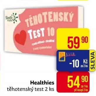 Těhotenský test Healthies