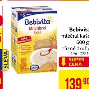 Kaše mléčná Bebivita