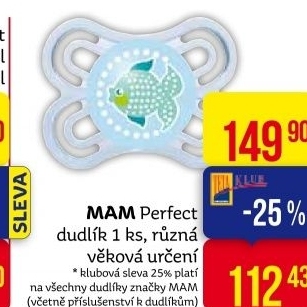 Dudlík Perfect MAM