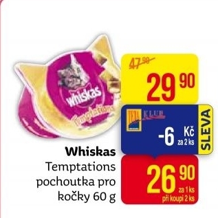 Pamlsky pro kočky Temptations Whiskas