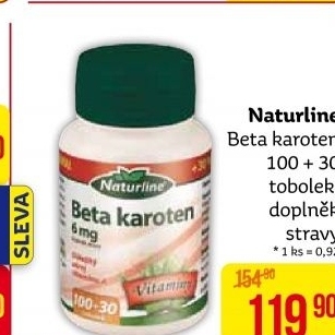 Doplněk stravy Beta-karoten Naturline