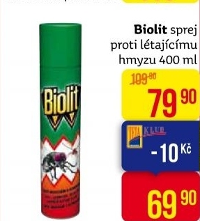Přípravek proti létajícímu hmyzu sprej Biolit