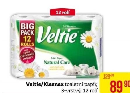 Toaletní papír 3vrstvý Veltie Kleenex