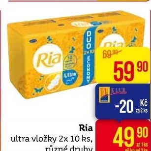 Dámské vložky Ria Ultra