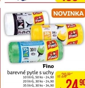 Pytle na odpadky 10 l Fino
