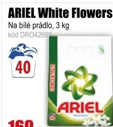 Prací prášek ARIEL 40PD White Flowers