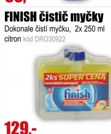 FINISH čistič myčky 2x250ml Lemon