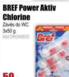 WC BREF Power Aktiv blok 3x50g chlorine kuličky