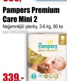 Plenky Pampers Premium Care Mini 2 3-6kg 80ks
