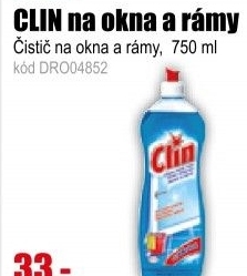 CLIN na okna a rámy 750ml