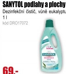 SANYTOL Podlahy a Plochy 1l