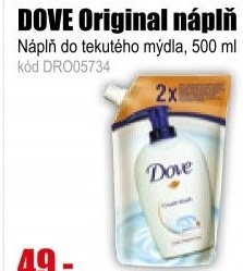 DOVE mýdlo tekuté Original náplň 500ml
