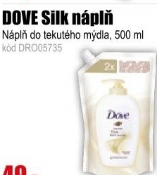 DOVE mýdlo tekuté Silk náplň 500ml