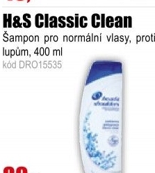 Šampon H&S Classic Clean 400ml