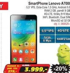 SmartPhone Lenovo A7000