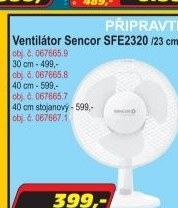 Ventilátor Sencor SFE 2320
