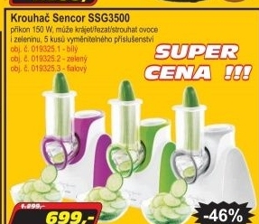 Krouhač Sencor SSG3500 bílá