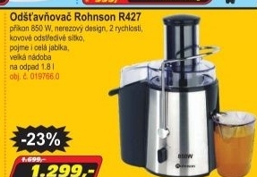 Odšťavňovač Rohnson R427