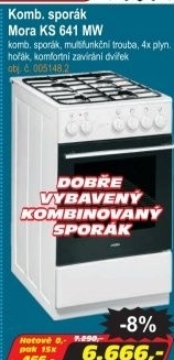 Kombinovaný sporák Mora KS 641 MW