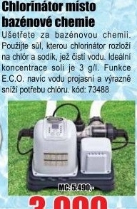 Chlorinátor Intex pro bazény do 26m3