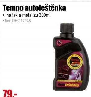 Tempo autoleštěnka na lak a metalízu 300ml