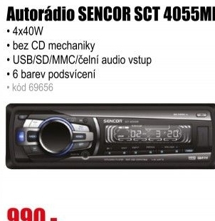 Autorádio SENCOR SCT 4055MR