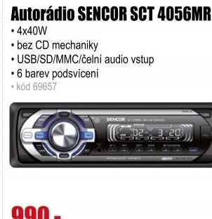Autorádio SENCOR SCT 4056MR