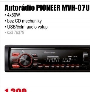 Autorádio PIONEER MVH-07UB