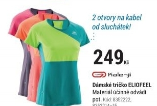 DÁMSKÉ BĚŽECKÉ TRIČKO ELIOFEEL ŽLUTO-ZELENÉ