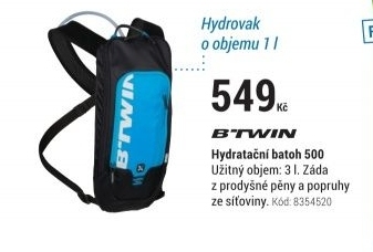 HYDRATAČNÍ BATOH 500 MODRÝ