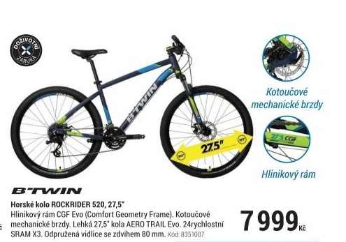 HORSKÉ KOLO ROCKRIDER 520 TMAVĚ MODRÉ