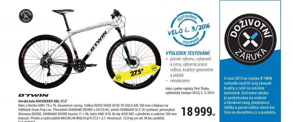 HORSKÉ KOLO ROCKRIDER 580 BÍLO-ORANŽOVÉ
