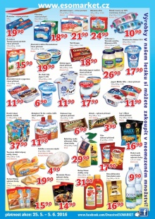 akční leták ESO MARKET 25.5.2016-5.6.2016