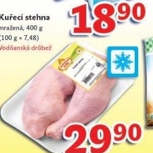Stehna kuřecí mražená Vodňanské kuře
