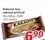 Oplatky kakaové řezy Sedita