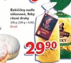 Polévkové nudle babiččiny Druid