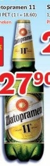 Pivo světlý ležák 11° Zlatopramen