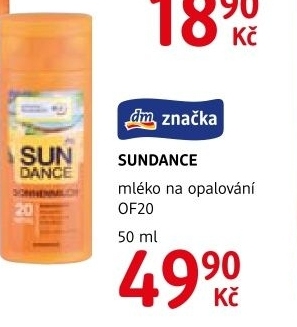 Mléko na opalování OF 20 Sundance