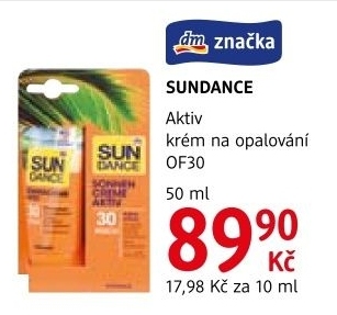 Krém na opalování OF 30 Aktiv Sundance
