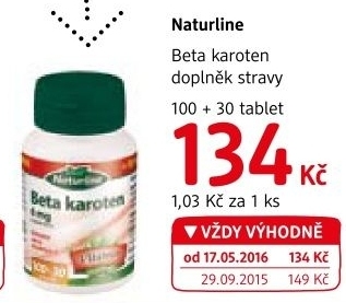 Doplněk stravy Beta-karoten Naturline