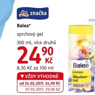 Sprchový gel Balea