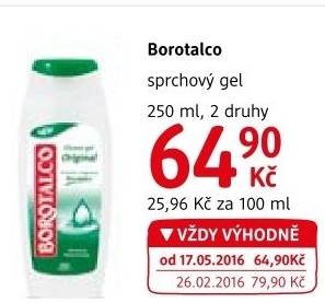 Sprchový gel Borotalco