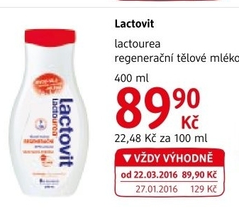Tělové mléko do sprchy Lactovit