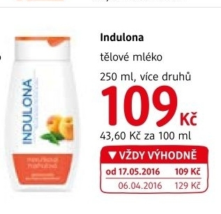 Tělové mléko Indulona
