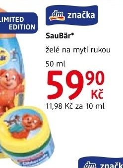Želé na mytí rukou Saubär